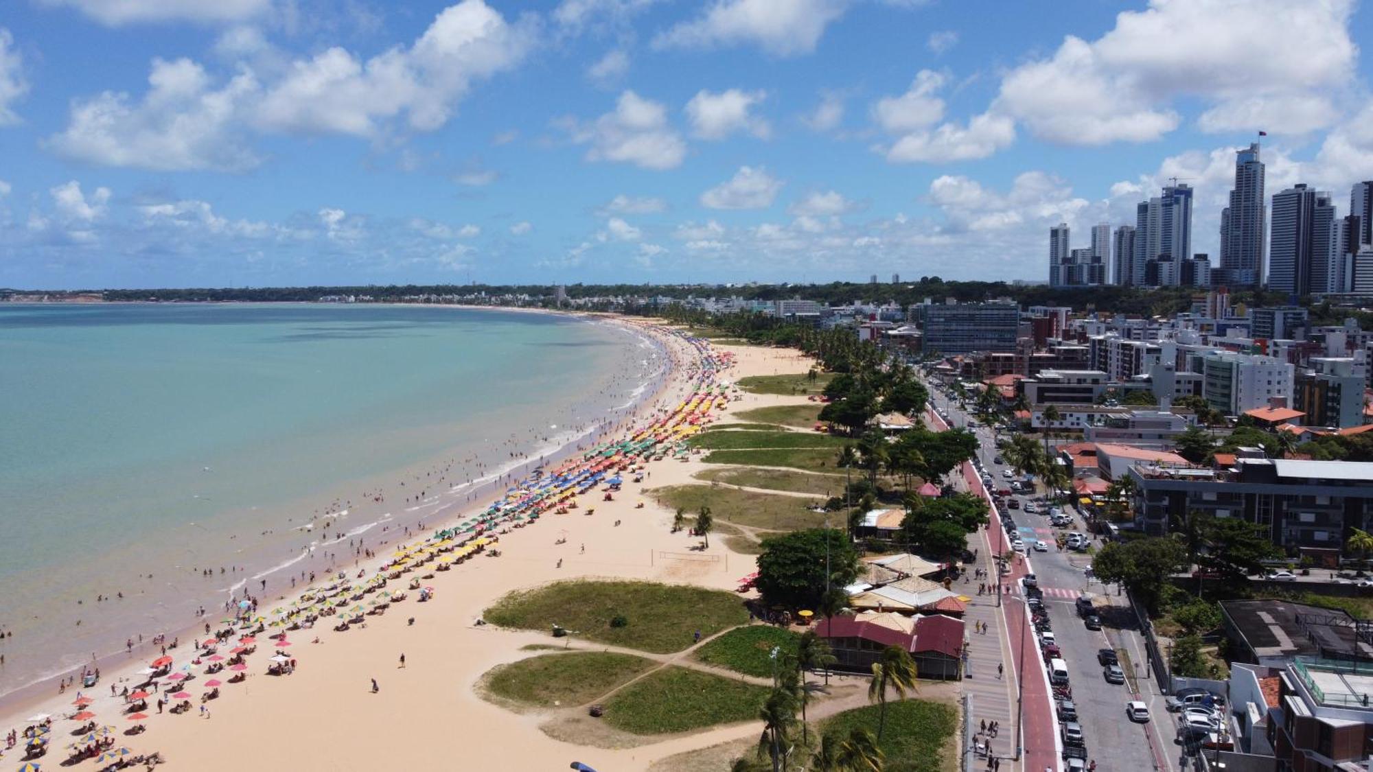 Flat A Beira Mar Na Orla De Cabo Branco Apartment Joao Pessoa Luaran gambar